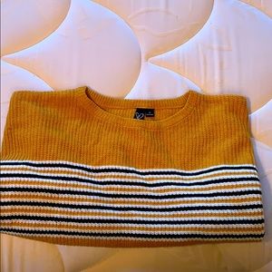 Adorable cropped stripped sweater